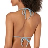 image:imageLuli FAMA Womens Solids Cosita Buena Wavey Triangle Bikini Top SwimwearCielo