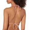 image:imageLuli FAMA Womens Solids Cosita Buena Wavey Triangle Bikini Top SwimwearRosa