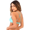 image:imageLuli Fama Womens Cosita Buena CrissCross Back Bra Bikini TopAqua Marine