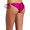 image:imageLuli Fama Womens Cosita Buena Cutting Edge Wavey Ruched TieSide Bikini BottomBerry Daring