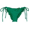 image:imageLuli Fama Womens Cosita Buena Cutting Edge Wavey Ruched TieSide Bikini BottomEmerald