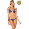 image:imageLuli Fama Womens Cosita Buena Cutting Edge Wavey Tie Side Ruched Full BottomAzulejo