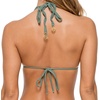 image:imageLuli Fama Womens Cosita Buena Reversible Zig Zag Knotted Cut Out Triangle TopArmy