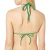 image:imageLuli Fama Womens Cosita Buena Reversible Zig Zag Knotted Cut Out Triangle TopPalmas