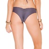 image:imageLuli Fama Womens Cosita Buena Wavey Brazilian Ruched Back Bikini BottomPiedra Gris