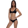image:imageLuli Fama Womens Cosita Buena Wavy Full RuchedBack Bikini BottomBlack