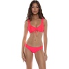 image:imageLuli Fama Womens Cosita Buena Wavy Full RuchedBack Bikini BottomBombshell Red
