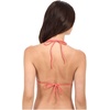 image:imageLuli Fama Womens Cosita Buena Wavy Triangle Bikini TopFire Coral