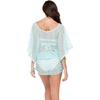 image:imageLuli Fama Womens El Malecon Cabana V  Neck Dress Cover Up SwimwearEspuma De Mar
