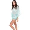 image:imageLuli Fama Womens El Malecon Cabana V  Neck Dress Cover Up SwimwearEspuma De Mar