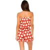 image:imageLuli Fama Womens Standard Macarena Strapless Ruffle RomperOle Red