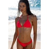 image:imageLuli Fama Womens Triangle Bikini Top with Removable Cups and Adjustable Tie ClosureBombshell Red