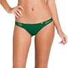 image:imageLuli Fama Womens Cosita Buena Multi Strap Ruched Brazilian Back BottomEmerald