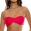 image:imageLuli Fama Womens Cosita Buena Twist Bandeau TopLipstick Red