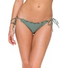image:imageLuli Fama Womens Cosita Buena Wavey Brazilian Ruched Tie Side Bikini BottomArmy