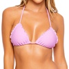 image:imageLuli Fama Womens Cosita Buena Wavy Triangle Bikini TopLavanda