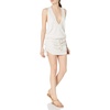 image:imageLuli Fama Womens Prints Havana Nights T  Back Mini Dress Cover Up SwimwearWhite