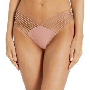 image:imageLuli FAMA Womens Cosita Buena Wavey Brazilian Ruched Back Bikini BottomRosa