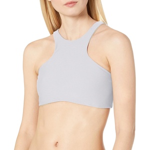 image:imageLuli Fama Womens Cosita Buena High Neck Sporty Bra Bikini TopWhite