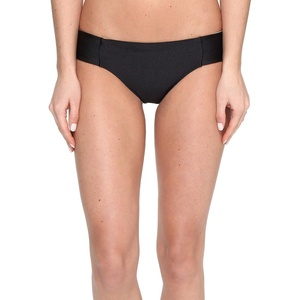 image:imageLuli Fama Womens Cosita Buena Side Tab Seamless Reversible Full Bikini BottomBlack