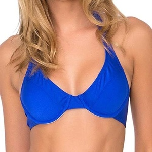 image:imageLuli Fama Womens Cosita Buena Underwire Halter Bikini TopElectric Blue