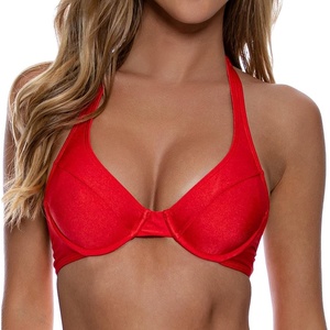 image:imageLuli Fama Womens Cosita Buena Underwire Halter Bikini TopLuli Red