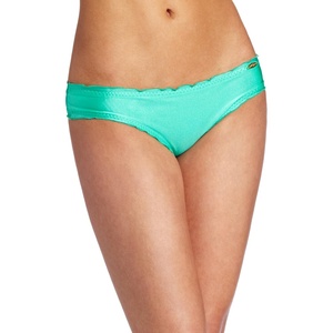 image:imageLuli Fama Womens Cosita Buena Wavy Full RuchedBack Bikini BottomJade Shimmer
